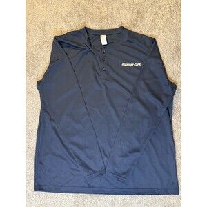 Snap On Navy Long Sleeve Shirt Men's XXL